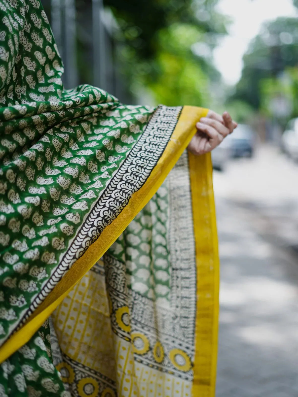 Maheshwari handblock saree