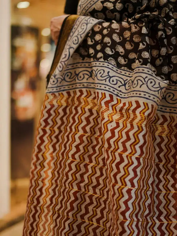 Maheshwari handblock saree