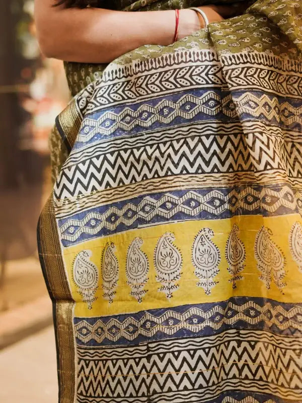 Maheshwari handblock saree