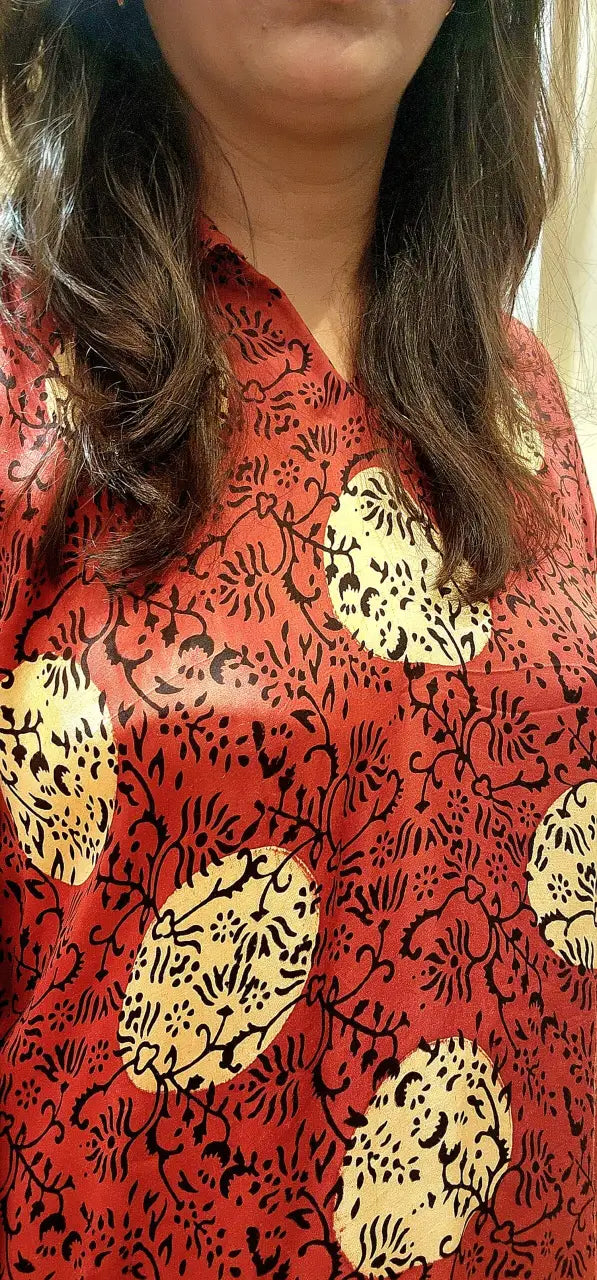 Modal silk ajrak cord set