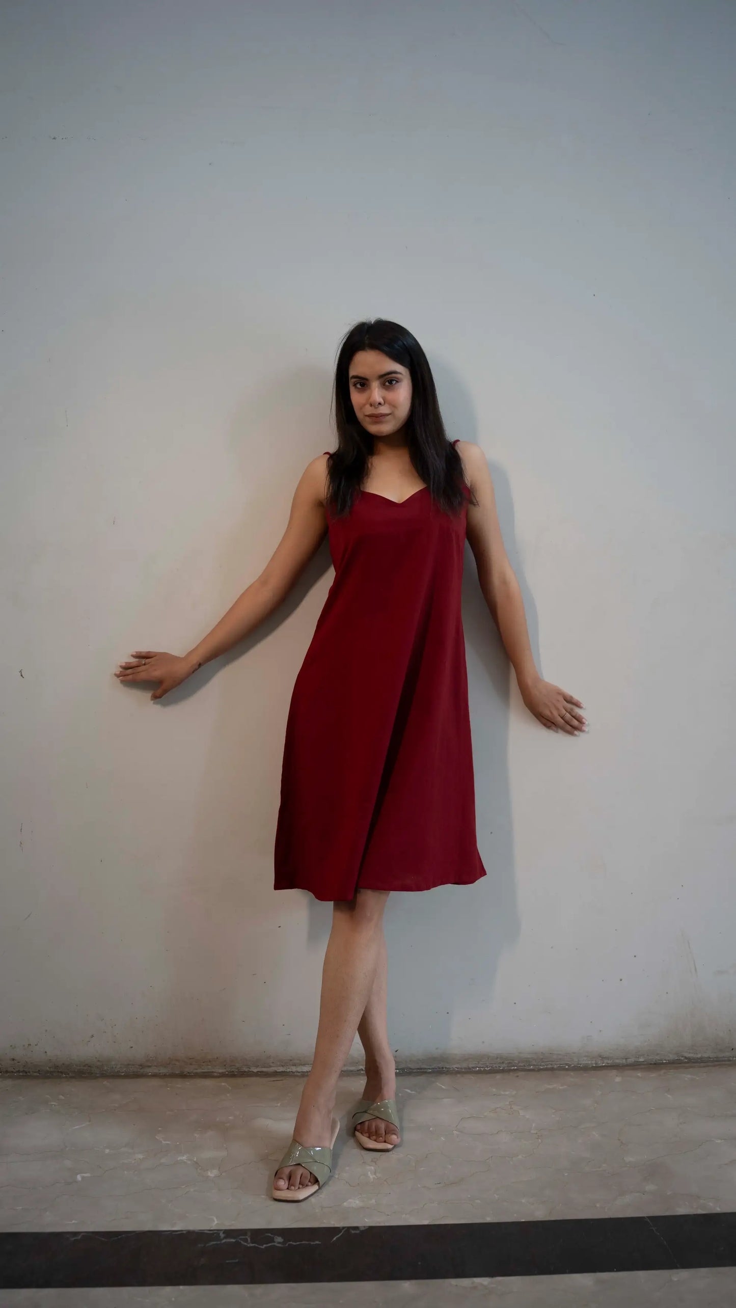 Handblock dress sleeveless