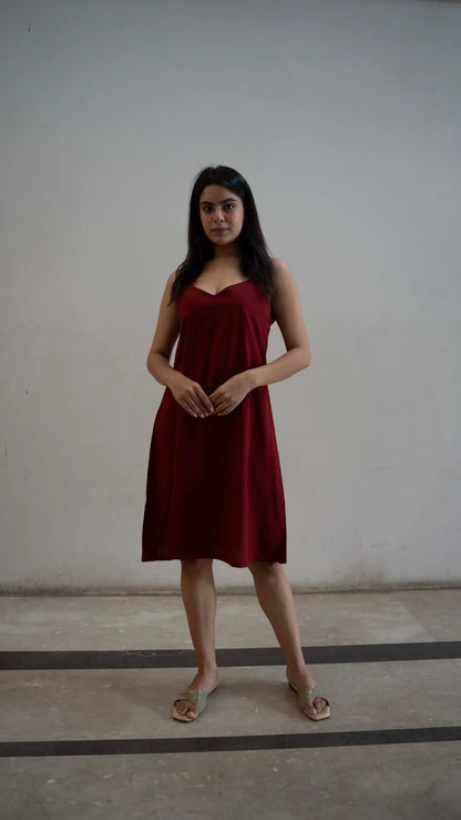 Handblock dress sleeveless