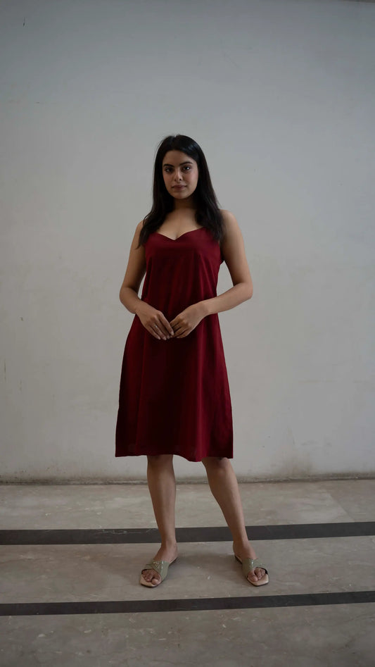 Handblock dress sleeveless