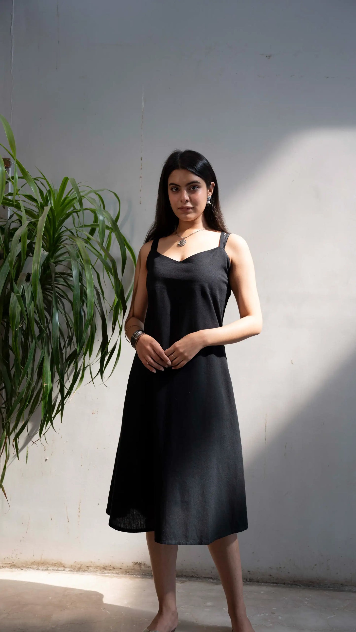 Handblock dress sleeveless