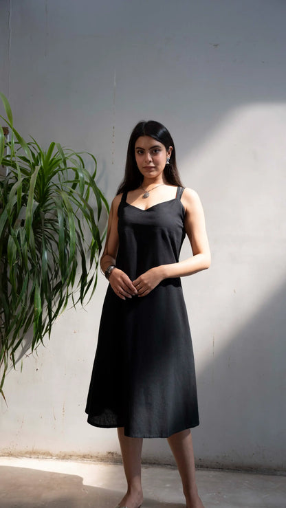 Handblock dress sleeveless