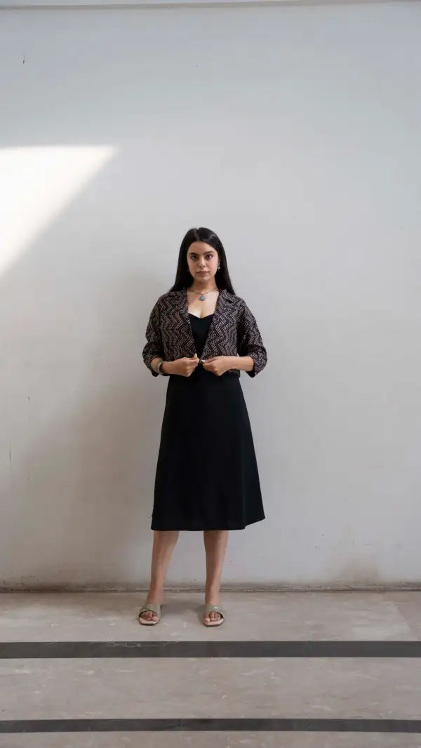 Handblock Ajrakh Jacket