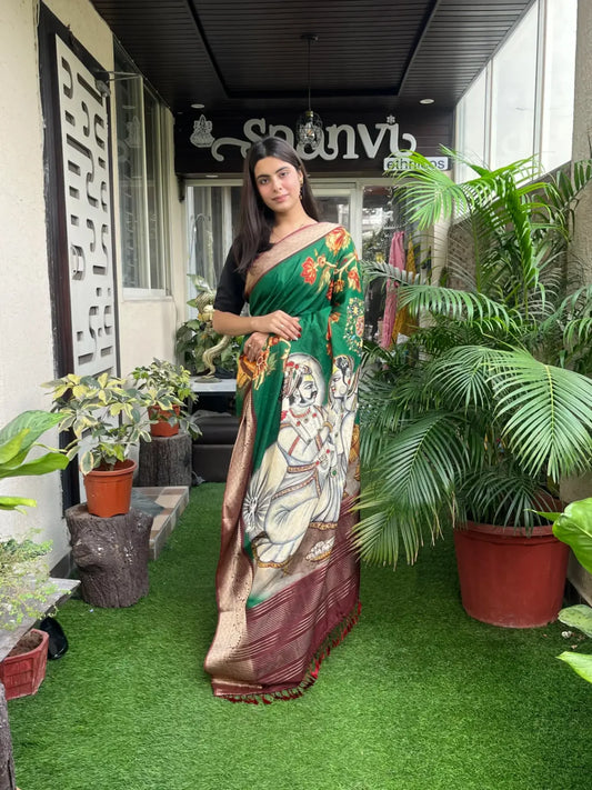 Dola silk digital sarees