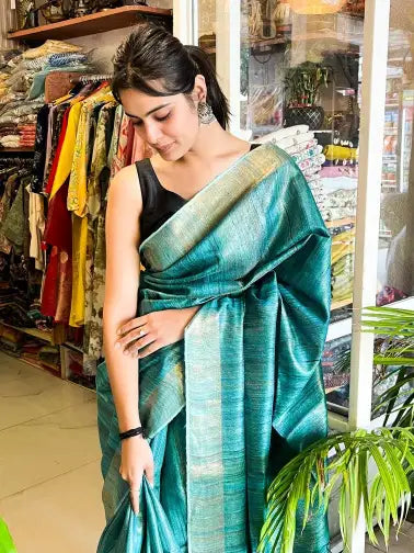 FIROZI TISSUE TUSSAR SAREE