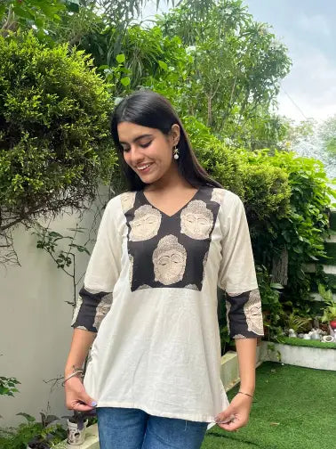 KHADI COTTON SHORT KURTA