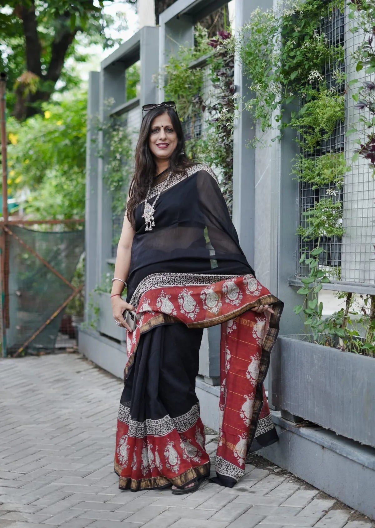 Maheshwari handblock saree