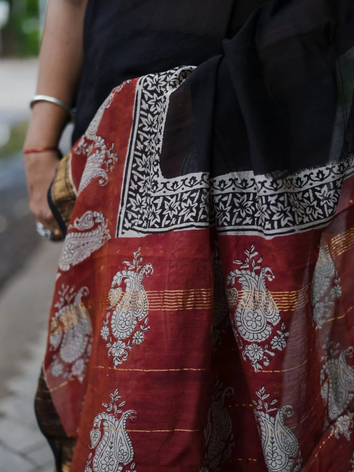 Maheshwari handblock saree