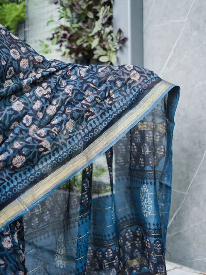 Maheshwari handblock saree