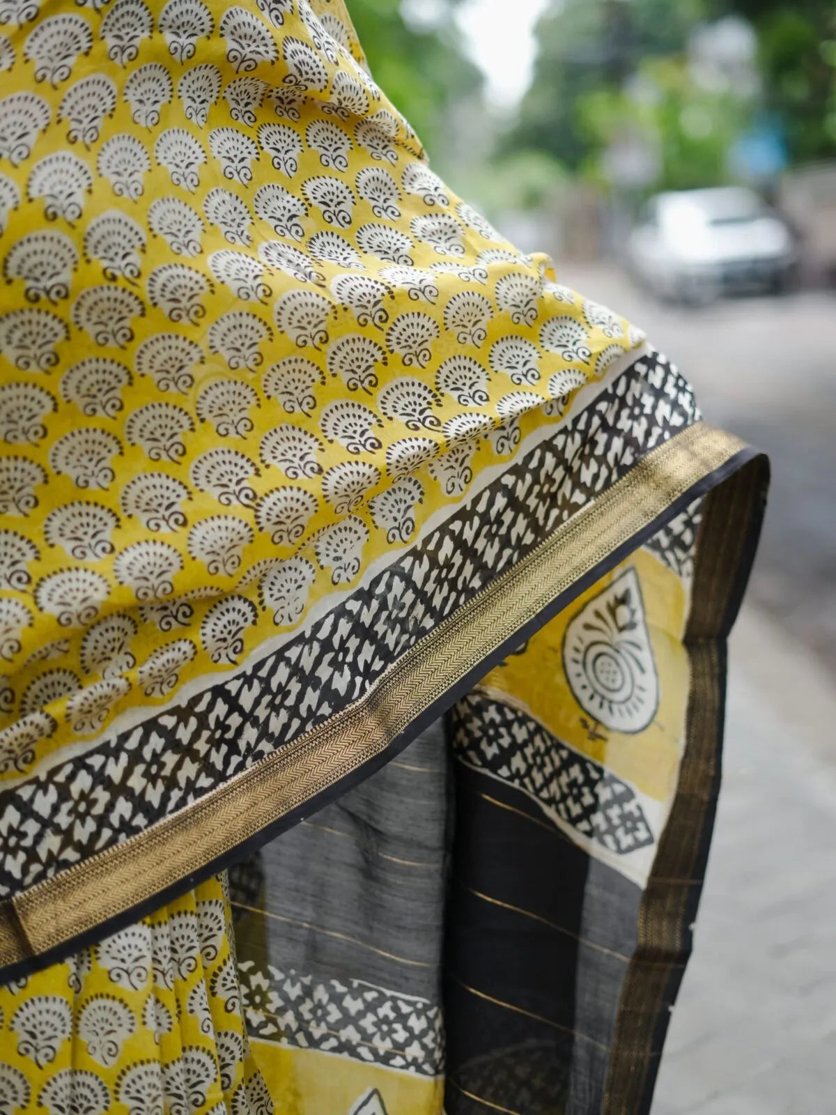 Maheshwari handblock saree