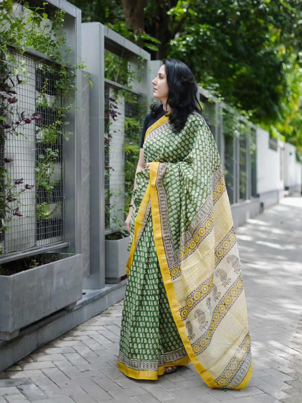 Maheshwari handblock saree