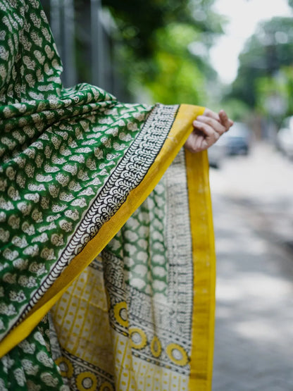 Maheshwari handblock saree