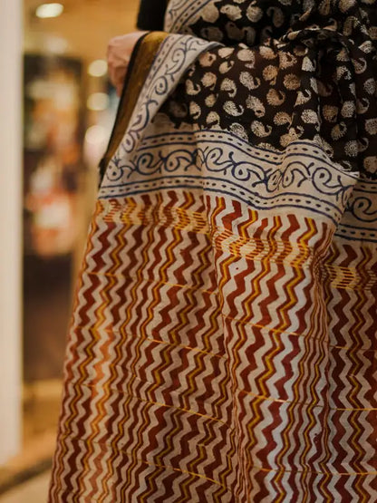 Maheshwari handblock saree