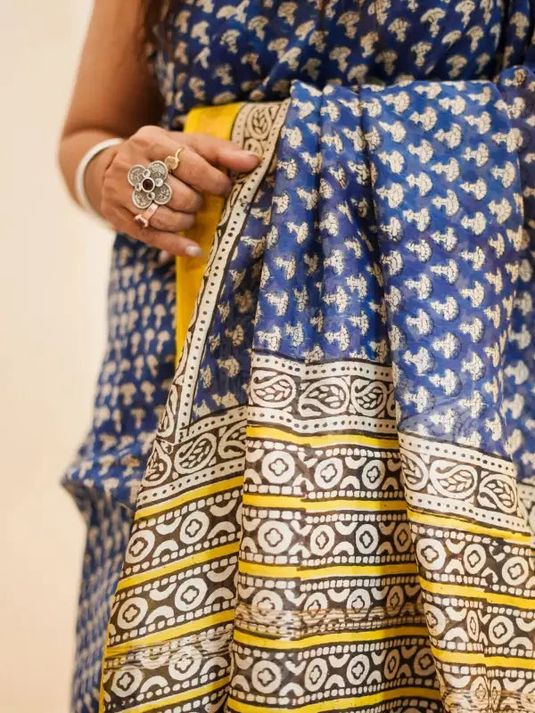 Maheshwari handblock saree