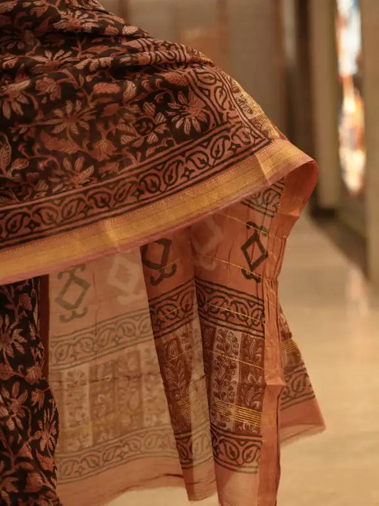 Maheshwari handblock saree