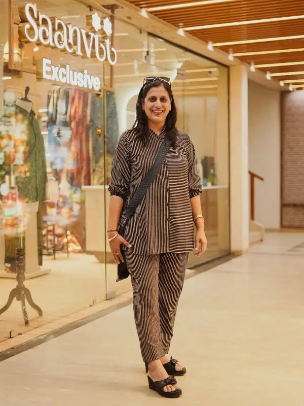 Handblock cotton cord set