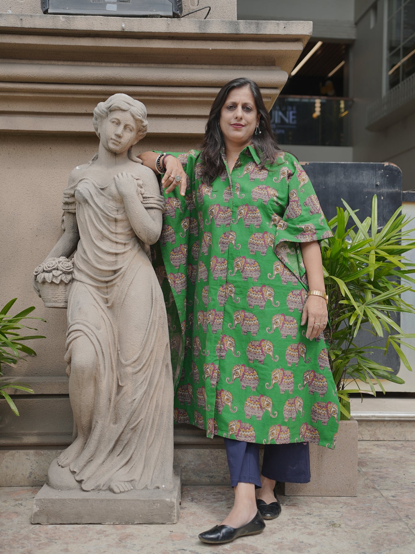 Handblock Kaftaan Dress