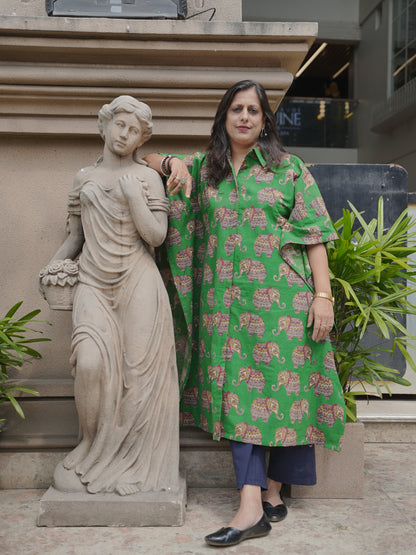 Handblock Kaftaan Dress