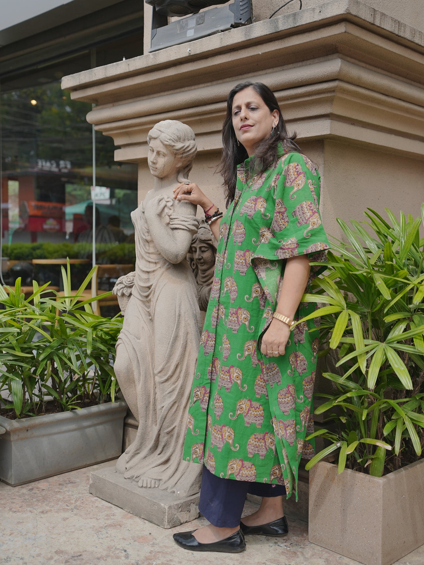 Handblock Kaftaan Dress