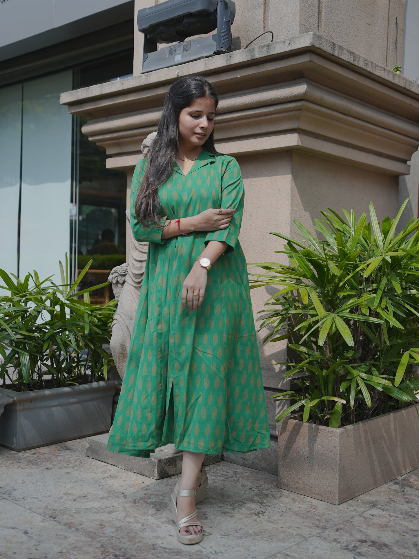 Handwoven Ikkat Dress