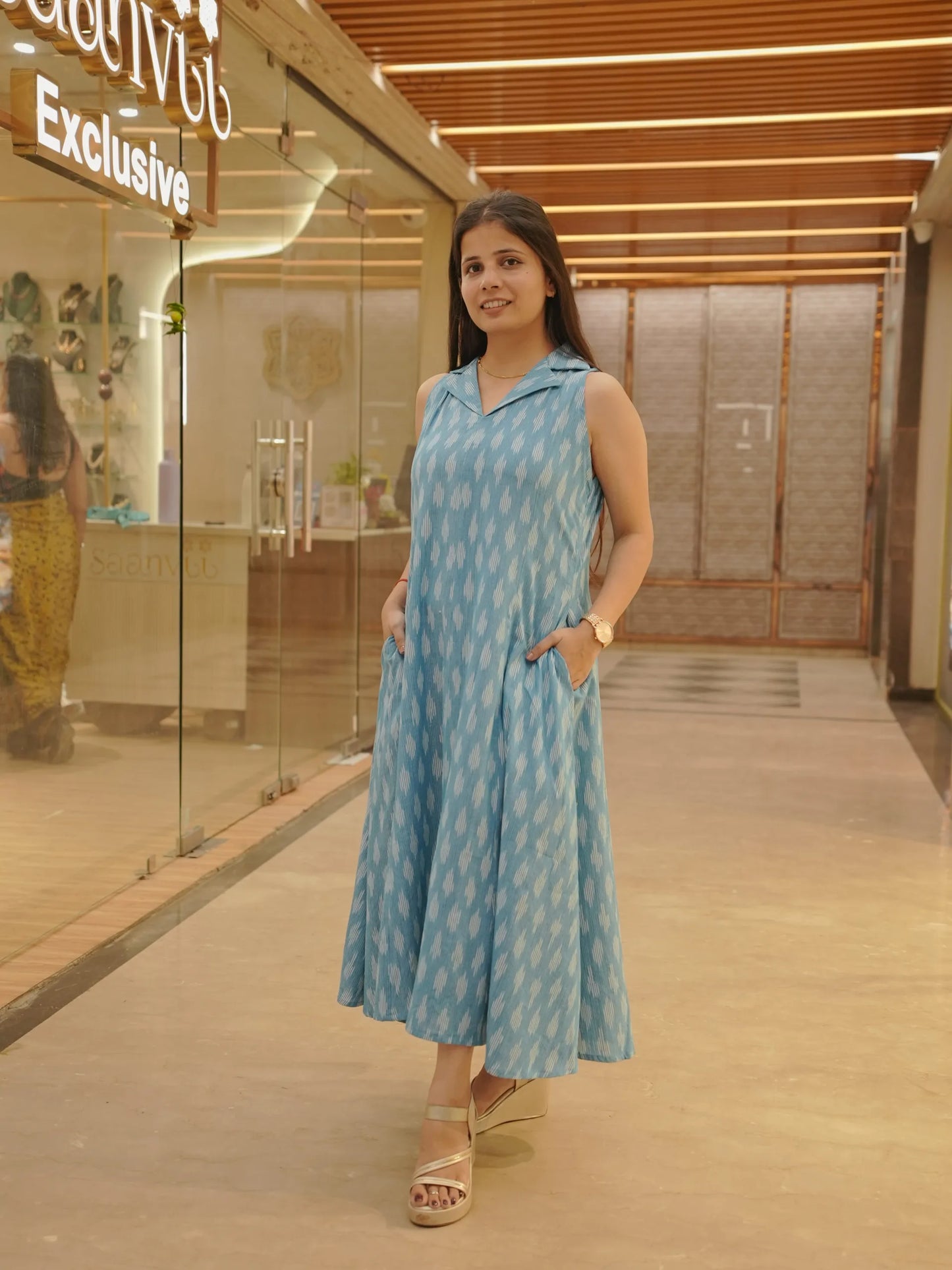 Handwoven Ikkat Dress