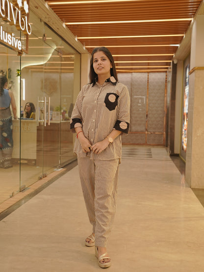 Handblock cotton cord set