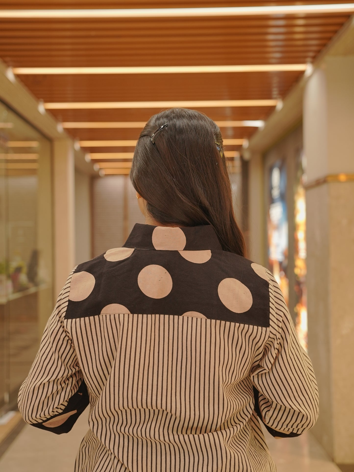 Pure handblock Cotton Beige Co-ord Set