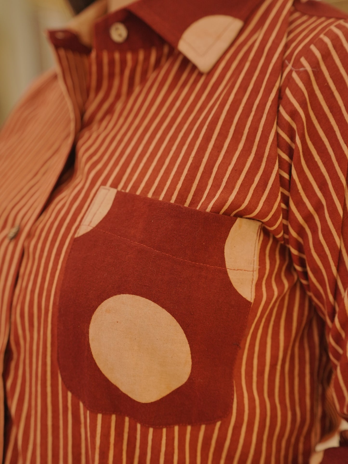 Rust Handblock Cotton Co-ord Set